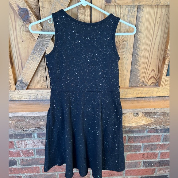 Black glittery Justice dress size 10 girls - Picture 2 of 4